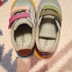 Charlotte Stone Kids Multi-Color Velcro Sneakers